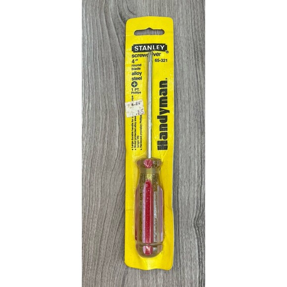Stanley Screwdriver 65-321  4 Inch Round Blade Allow Steel 1986 USA Made - Picture 1 of 3